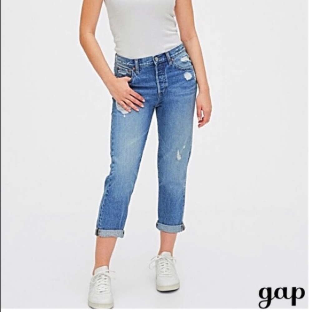 ♥️ GAP Boyfriend Jeans Slouchy/Laid-Back Fit Flattering on Every Size! NWTS-$100 - Picture 2 of 7